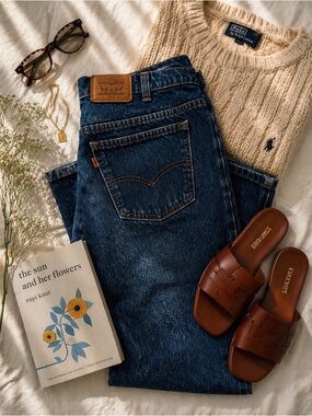 Vintage Levi’s 619 Straight Leg Jeans Classic Blue Denim